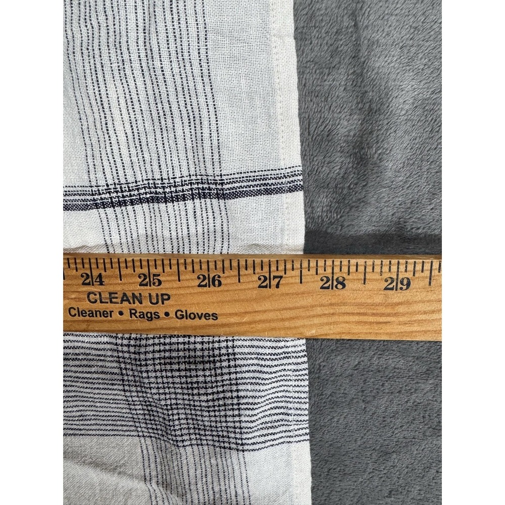 Lucky Brand Shirt Mens Large White Short Sleeve Button Up Linen Blend Plaid - Picture 13 of 13